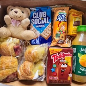 Kit Café da Manhã Individual com Pelúcia