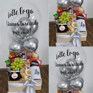 Cesta Café da Manhã Xicara e Balão