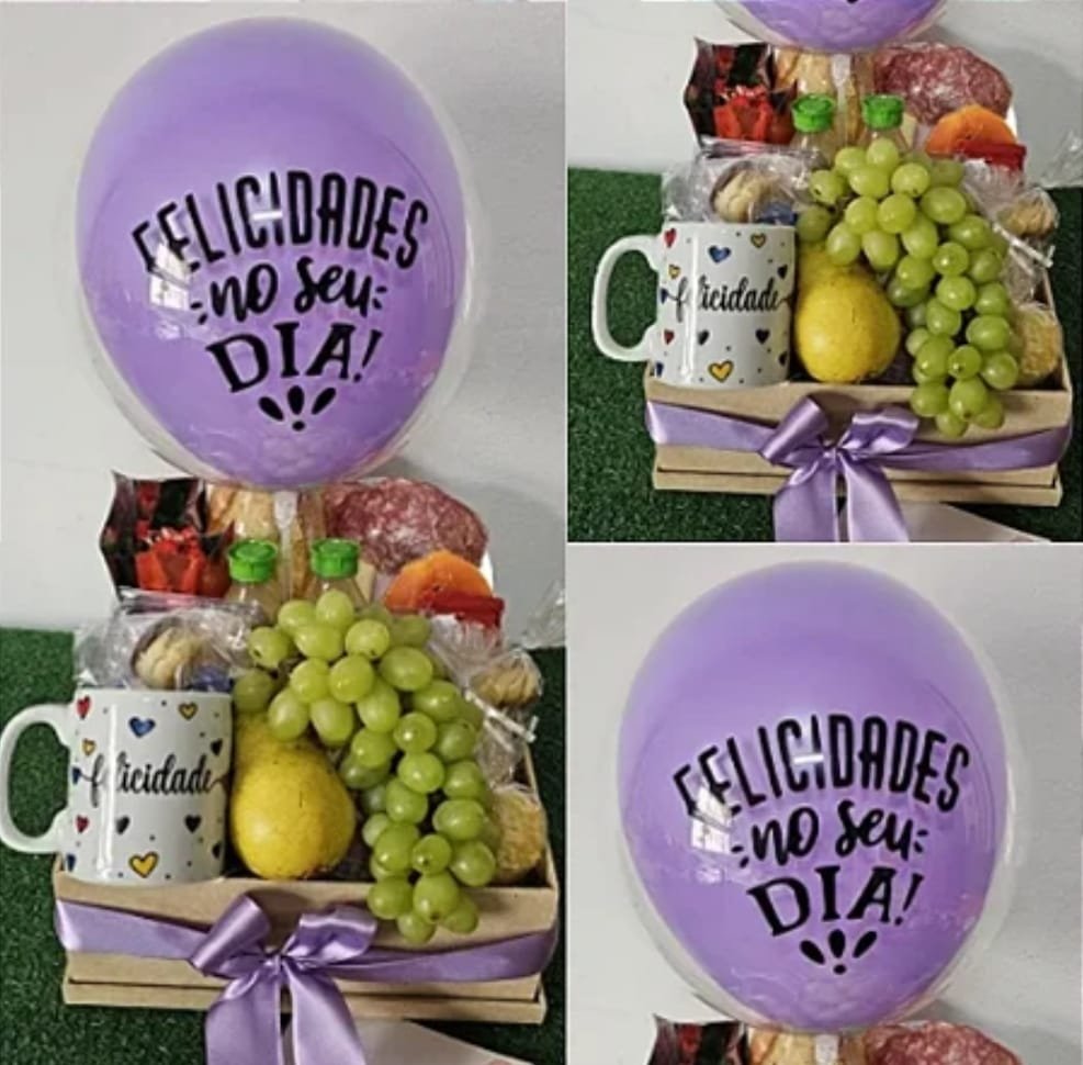 Cesta Café da Manhã Felicidade no seu Dia